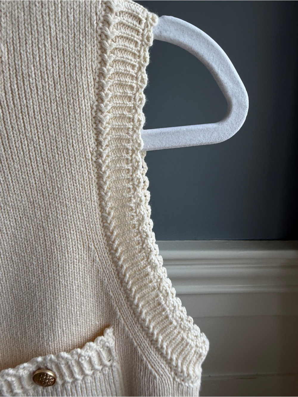 Reformation XS Catalina Cream Cotton Knit Mini Dress - Picture 5 of 16
